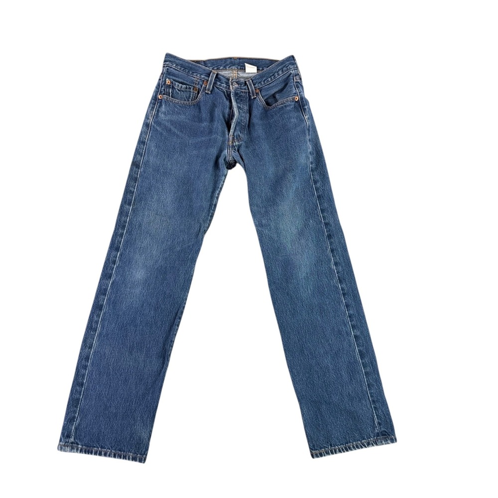 Vintage Levi's 501 Jeans Mens 28x30 Blue Y2K 2003 Straight Leg Button Fly